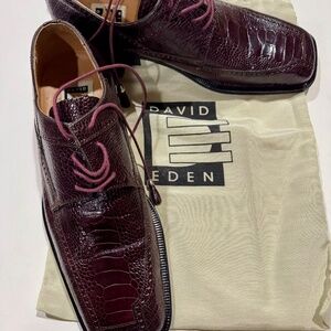 David Eden Ostrich shin shoes